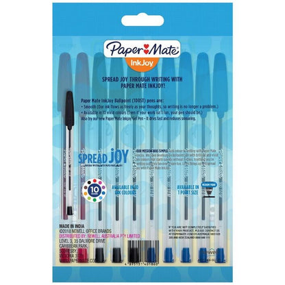 PaperMate InkJoy 100 Ballpoint Pens Assorted 10 Pack