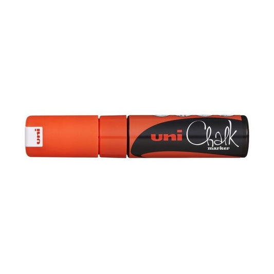 Uni Liquid Chalk Marker Chisel Tip Fluoro Orange
