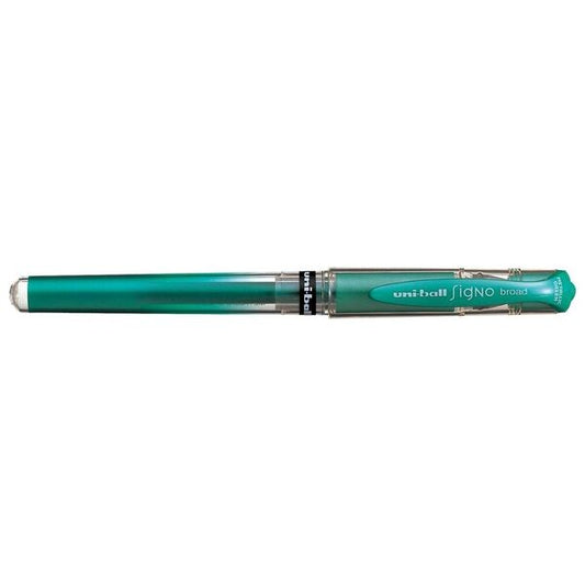 Uni-Ball Signo Broad Gel Pen Metallic Green