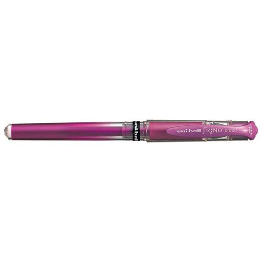 Uni-Ball Signo Broad Gel Pen Metallic Pink