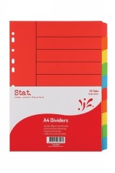 10 Tab Dividers A4 Stat