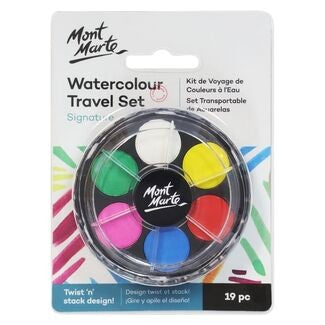 MM Watercolour Travel Set 19pc
