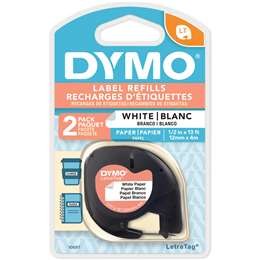 Dymo Letratag Tape Refill Paper 2 pack