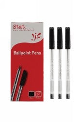 Stat Ballpoint Pen Box 12 Black