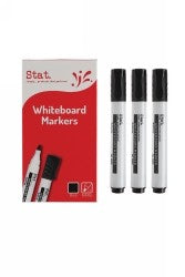 Stat Whiteboard Marker Bullet Tip Black Box12