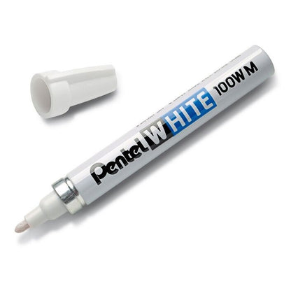 Pentel X100W-M Bullet Marker White