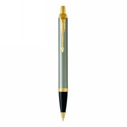 Parker Pen Brushed Metal with G/Trim in Gift Box