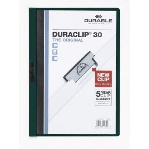 Durable A4 Duraclip 30 Clamp File Green