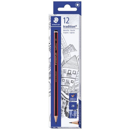 Staedtler Tradition Graphite Pencils 3B 12 Pack