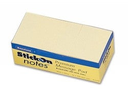 Stick On Notes 38mm x 50mm Pack 12