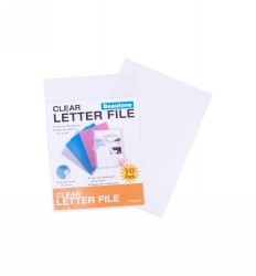 Transparent Letter Files A4 10 Pack
