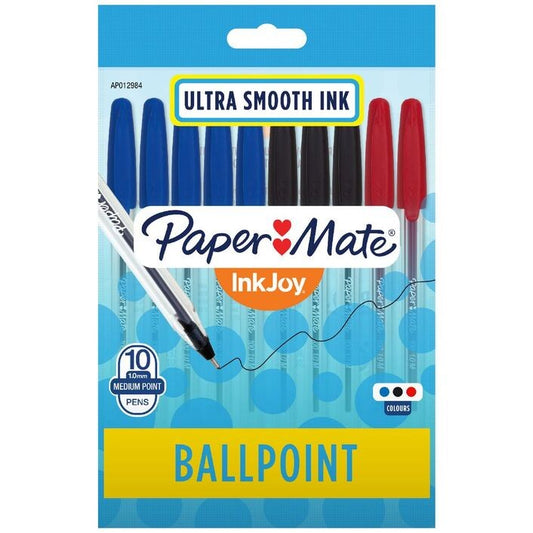 PaperMate InkJoy 100 Ballpoint Pens Assorted 10 Pack