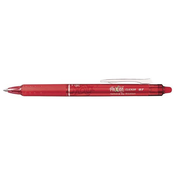 Pilot Frixion Clicker Erasable Gel Pen 0.7mm Red