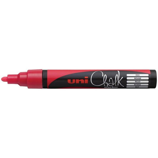 Uni Liquid Chalk Marker Bullet Tip Red