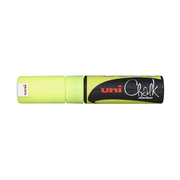 Uni Liquid Chalk Marker Chisel Tip Fluoro Yellow