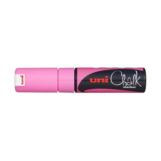 Uni Liquid Chalk Marker Chisel Tip Fluoro Pink