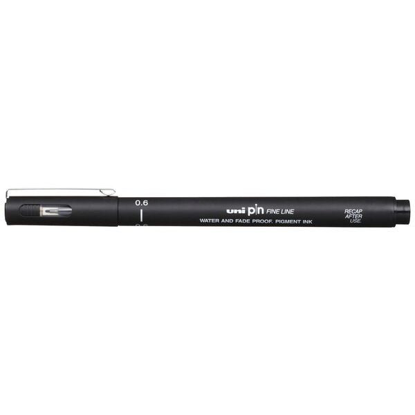 Uni-Ball Uni Pin 0.6mm Fineliner Black