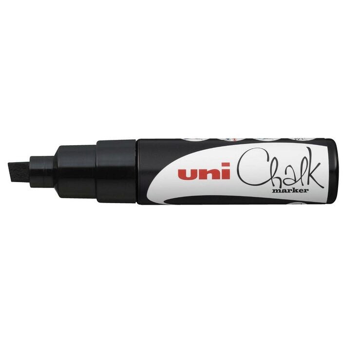 Uni Liquid Chalk Marker Chisel Tip Black