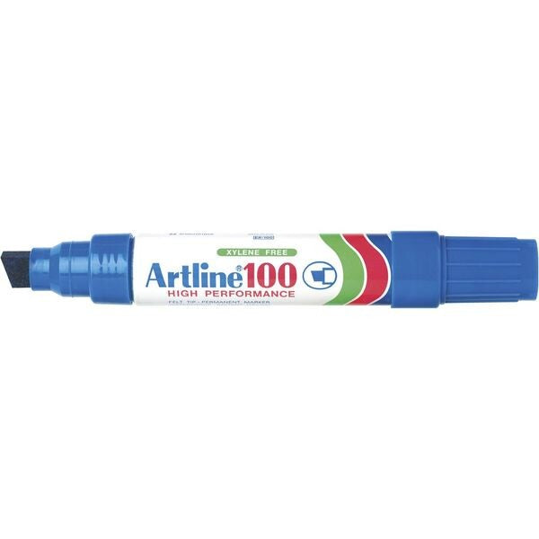 Artline 100 Permanent Marker Blue 6 Pack