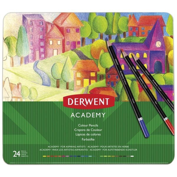 Derwent Academy Coloured Pencils 24 Pack