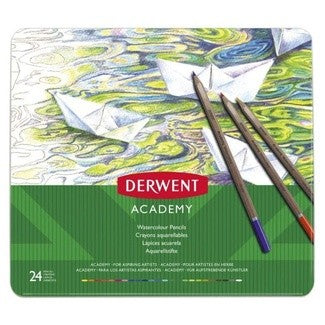 Derwent Academy Watercolour Tin Pack 24