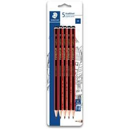 Staedtler Tradition Graphite Pencils HB 5 pack