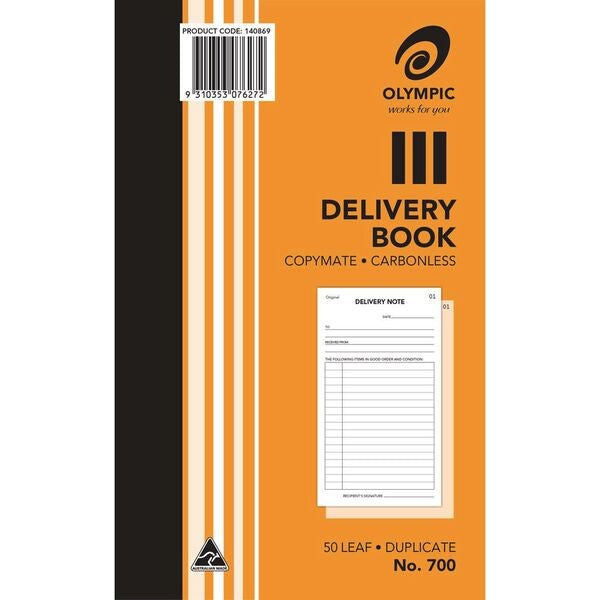 Olympic No.700 Carbonless Duplicate Delivery Book