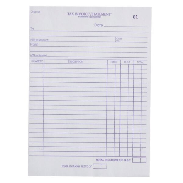 Olympic No.627 Carbon Triplicate Invoice/Statement book