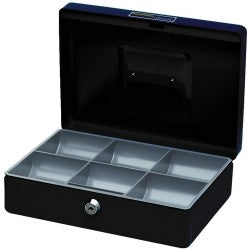Esselte No.10 Classic Cash Box - BLACK - 250 X 180 X 80mm - 2 KEYS