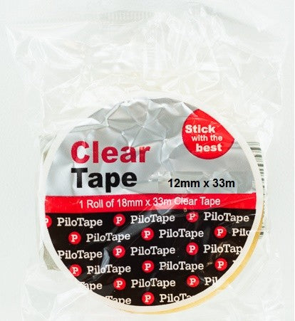 Clear Tape 12mm x 33m