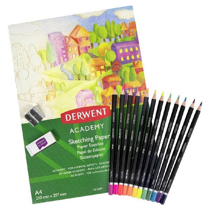 Derwent Academy Neon Pencils Starter Kit