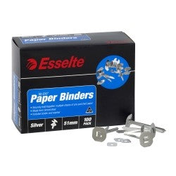 Paper Binders 51mm 100 Pack