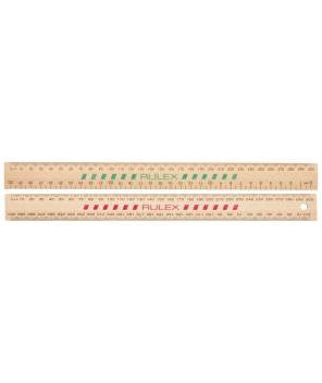 Ruler Wooden 30cm Rulex