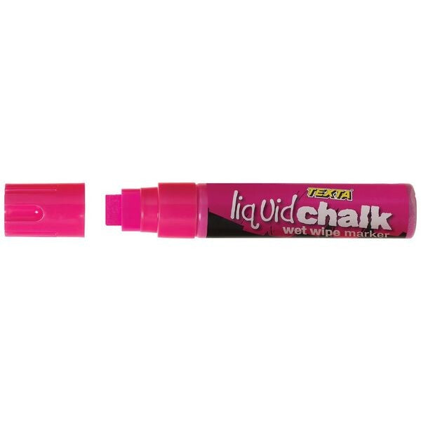 Texta Liquid Chalk Dry-Wipe Marker Jumbo Pink