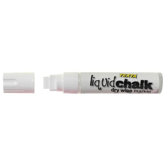 Texta Liquid Chalk Dry-Wipe Marker Jumbo White