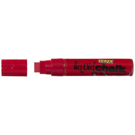 Texta Liquid Chalk Dry-Wipe Marker Jumbo Red