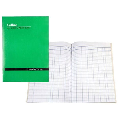 Collins A24 A4 Analysis Book 10 Money Column