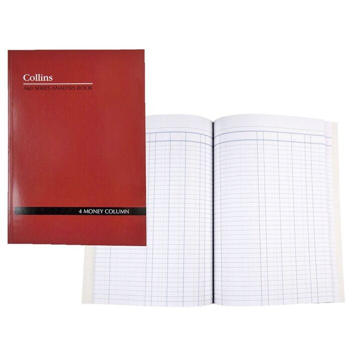 Collins A60 A4 Analysis Book 4 Money Column