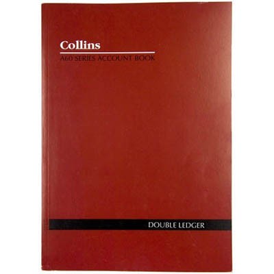 Collins A60 A4 Account Book Double Ledger