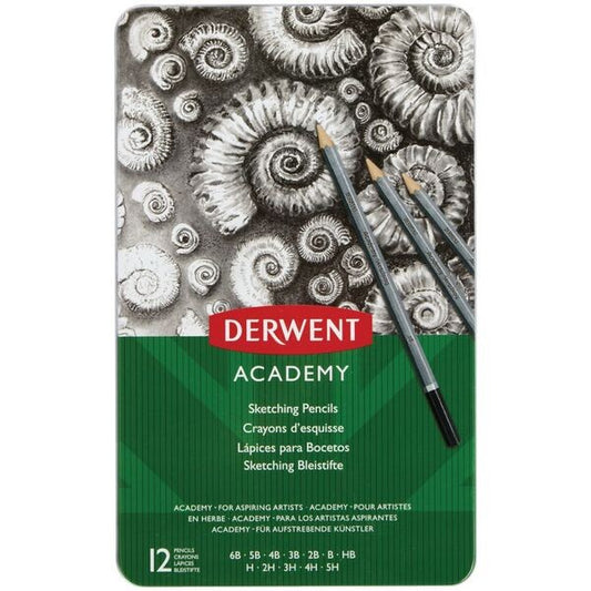 Derwent Academy Sketch Pencils Tin of 12