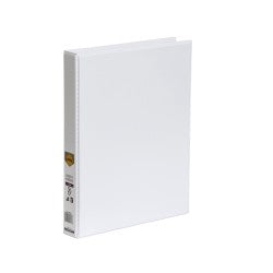 Binder Insert Marbig A4 Clearview 3 D-Ring 25mm White