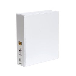 Binder Insert Marbig A4 Clearview 3 D-Ring 50mm White