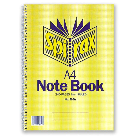 Spirax 595A Notebook A4 240 Page S/O