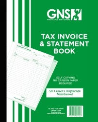 Invoice/Statement Book GNS 8x10 Duplicate Carbonless 50 LF