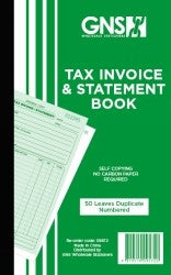 Invoice/Statement Book GNS 8x5 Duplicate Carbonless 50 LF
