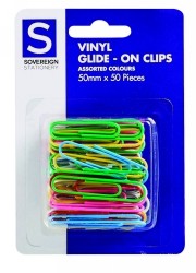 Paper Clips 50mm Coloured Pk 50