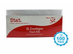DL Envelopes 100 Pack Window Face