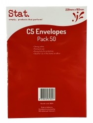 C5 Envelopes 50 Pack White