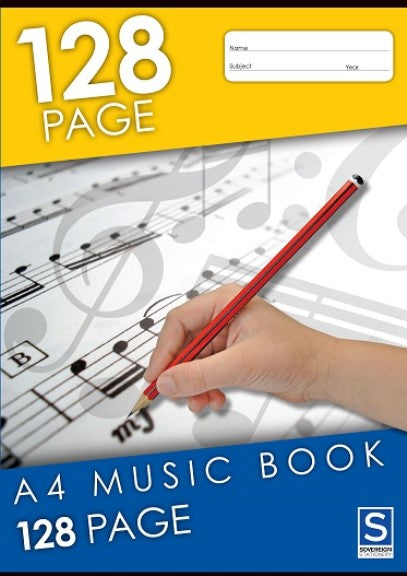 Music Exercise Book A4 128 Page