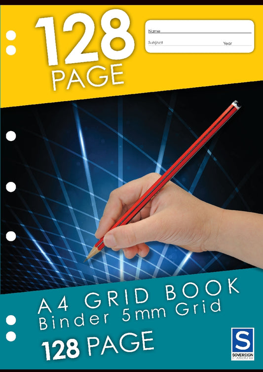 Grid Binder Book A4 128 Page